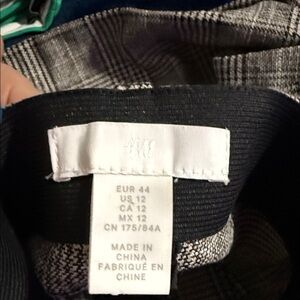 H&M brown and Light tan Checkered pants